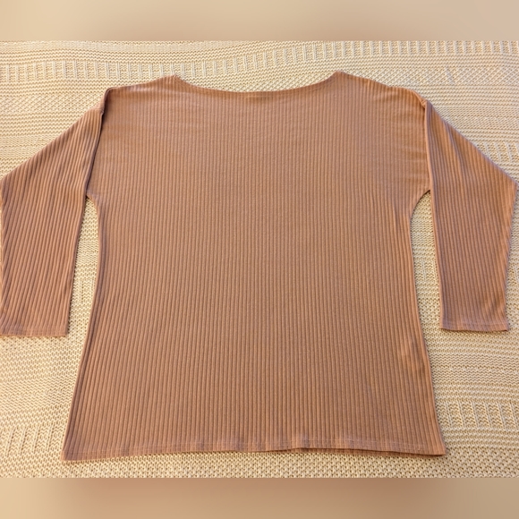 💥 5 for 25 💥 Boohoo 🦋dusty rose ribbed tunic 🦋 size 18 🦋 - Picture 1 of 10